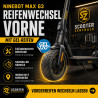 Ninebot MAX G3 GEL-Reifenwechsel vorne – E-Scooter Werkstatt Nürnberg