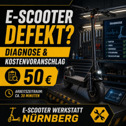 E-Scooter defekt überprüfen – Werkstatt & Kostenvoranschlag Nürnberg