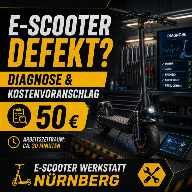 E-Scooter defekt überprüfen – Werkstatt & Kostenvoranschlag Nürnberg