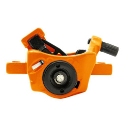 RS001-A01 Dual Pad mechanische Bremssattel L 60mm orange für MI3 | E-Scooter Werkstatt Nürnberg
