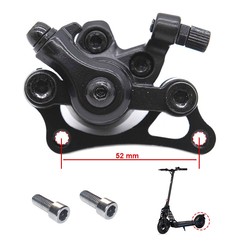 CT005-M04 Mechanische Bremssattel R 50mm Schwarz mit Verstellung | E-Scooter Werkstatt Nürnberg