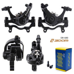 Schwarz Mechanische Bremssattel DB680/RT004-M02 L 70mm [Zoom] - Mit Halterung F180/R160 | E-Scooter Werkstatt Nürnberg
