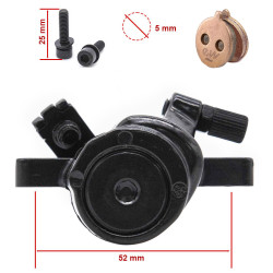 CT005-M08 mechanische Bremssattel L 50mm schwarz für Ninebot Serie F und D | E-Scooter Werkstatt Nürnberg