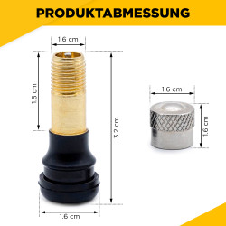 Tubeless Ventile 2er Set Ninebot G30 G2 VMAX VX2 | E-Scooter Ersatzteile