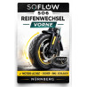 Soflow So6 E-Scooter Reifen S06 und Schlauch Wechsel Service Vorne