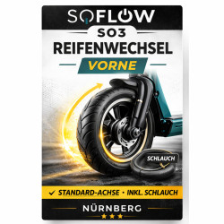 SoFlow SO3 Reifenwechsel vorne – E-Scooter Werkstatt Nürnberg