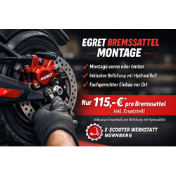 EGRET Bremssattel vorne und hinten inkl. Ersatzteile montieren – E-Scooter Werkstatt Nürnberg