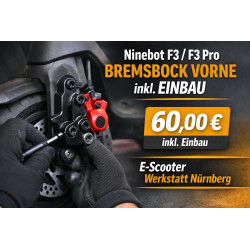 Ninebot F3 / F3 Pro Bremsbock vorne inkl. Einbau – E-Scooter Werkstatt Nürnberg