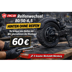 RCB Reifenwechsel hinten ohne Reifen für 60 Euro inkl. Motorachsen-Service. Jetzt Termin buchen in Nürnberg.
