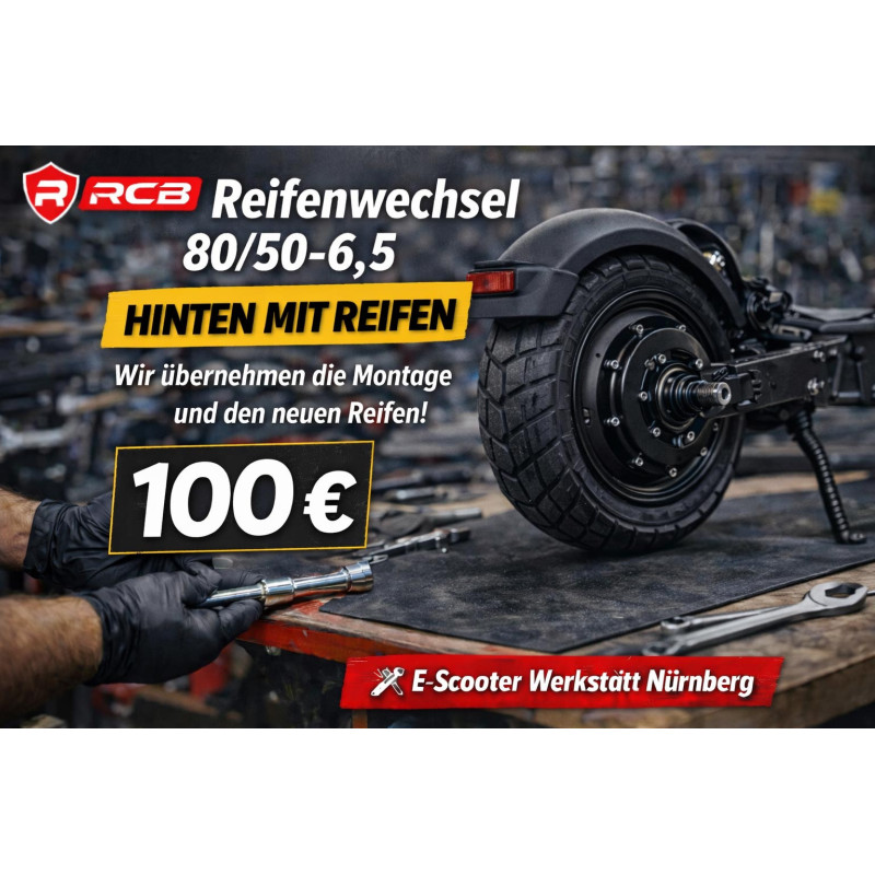 RCB Reifenwechsel hinten inkl. Reifen – E-Scooter Werkstatt Nürnberg
