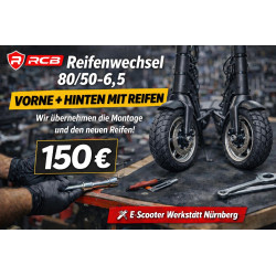 RCB Reifenwechsel vorne und hinten inkl. Reifen – E-Scooter Werkstatt Nürnberg
