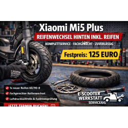 Xiaomi Mi5 Plus Reifenwechsel hinten inkl. Reifen – E-Scooter Werkstatt Nürnberg