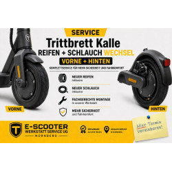 Trittbrett Kalle Reifen Schlauch Wechsel vorne hinten | E-Scooter Werkstatt Nürnberg