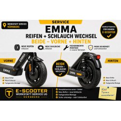 Trittbrett Emma Reifen Schlauch Wechsel vorne hinten | E-Scooter Werkstatt Nürnberg