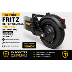 Trittbrett Fritz Reifenwechsel hinten | E-Scooter Werkstatt Nürnberg
