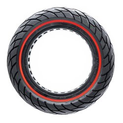 Ultraleicht Vollgummirad 10x2,5-6,1/B34 - rote Linie [Nedong]