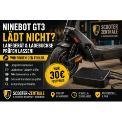 Ninebot GT3 lädt nicht? Ladegerät prüfen Nürnberg