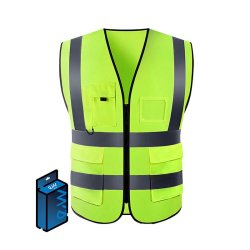Reflektierende Weste mit Taschen EWRV001