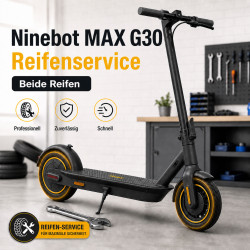 Ninebot MAX G30 Reifenservice vorne & hinten – E-Scooter Werkstatt Nürnberg