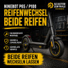 Ninebot P65 P100 Reifenwechsel beide Reifen ohne Gel – E-Scooter Werkstatt Nürnberg
