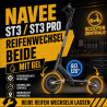 NAVEE ST3 Pro Reifenwechsel vorne & hinten mit Gel – E-Scooter Werkstatt Nürnberg